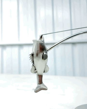 🎣De visser die het beeld balanceert – Bewegende Kunst voor Visliefhebbers 🐟✨