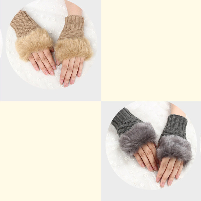 💕KOOP 1 KRIJG 1 GRATIS🔥 Fuzzy Zacht Gebreide Warme Vingerloze Handschoenen