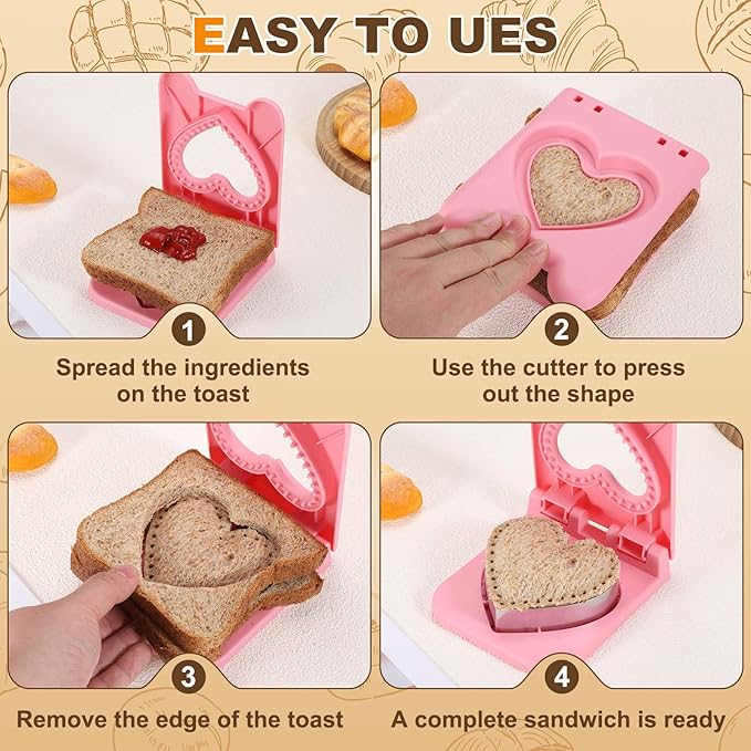 2-in-1 Sandwich Snijder & Sealer – Creatief & Lekvrij 🥪✨🍞