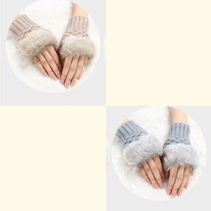 💕KOOP 1 KRIJG 1 GRATIS🔥 Fuzzy Zacht Gebreide Warme Vingerloze Handschoenen