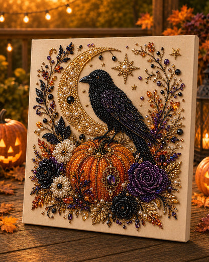 👻✨ DIY-set voor Halloween-parelkunst – Maak van kleine pareltjes griezelig-schattige kunstwerkjes