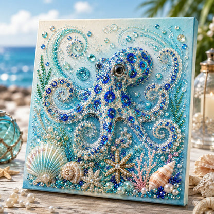 🌊✨ DIY-set ‘Parelkunst met oceaanthema’ – Ontspannend knutselproject om prachtige kunstwerken met een kustthema te maken