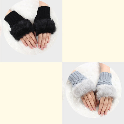 💕KOOP 1 KRIJG 1 GRATIS🔥 Fuzzy Zacht Gebreide Warme Vingerloze Handschoenen