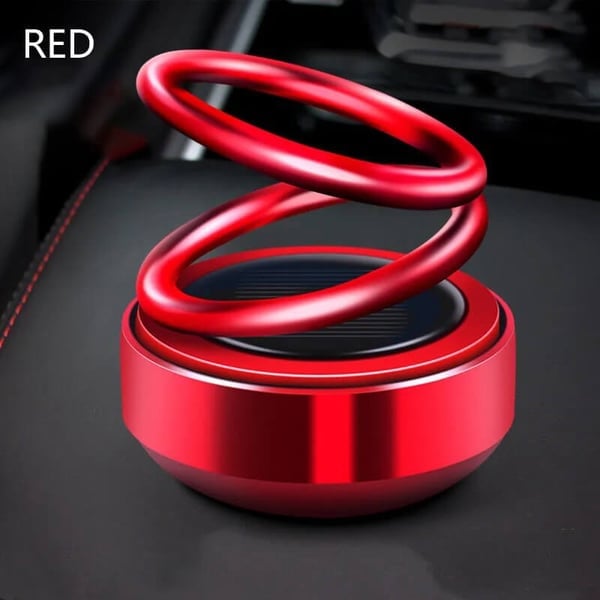 🚗Zonneauto roterende dubbele ring hangende aromatherapie-ornamenten💖