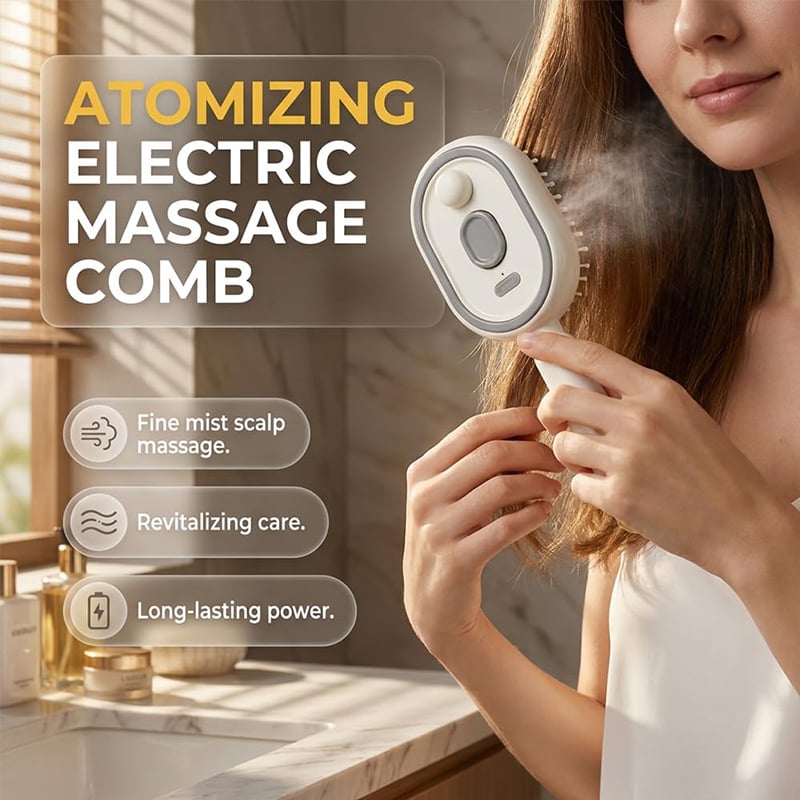 🔥 Elektrisk dampmassage-hårplejebørste 2026