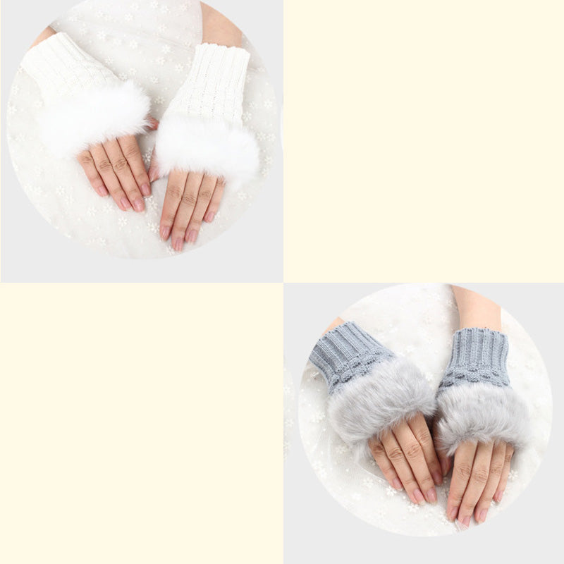 💕KOOP 1 KRIJG 1 GRATIS🔥 Fuzzy Zacht Gebreide Warme Vingerloze Handschoenen
