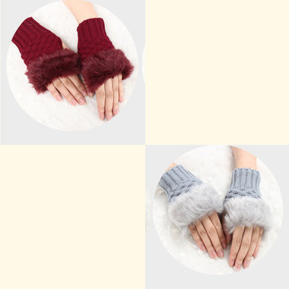 💕KOOP 1 KRIJG 1 GRATIS🔥 Fuzzy Zacht Gebreide Warme Vingerloze Handschoenen