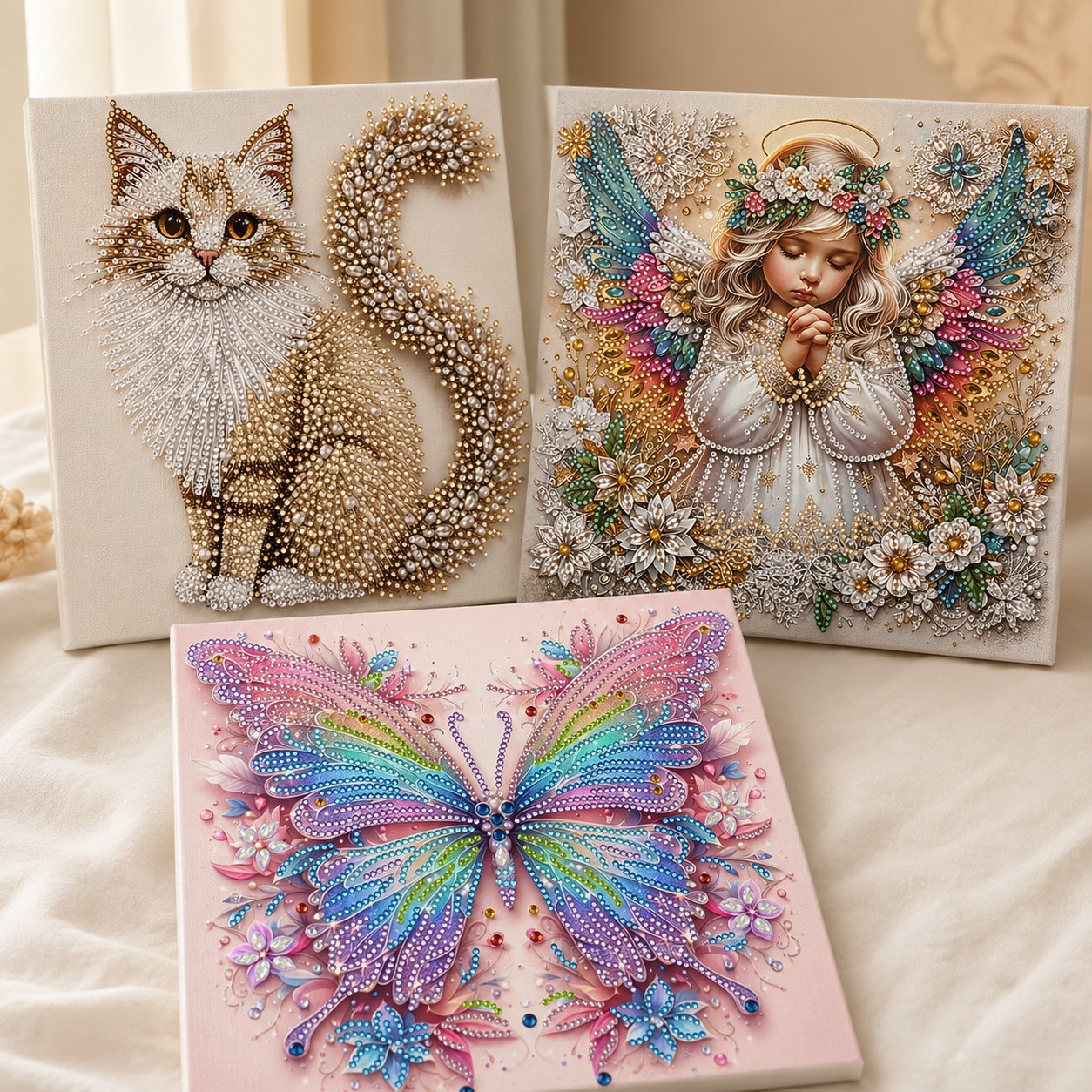 🔥2026 HOT SALE 50% KORTING – 👼✨Sparkling Crystal Diamond Art Kit For DIY Wall Decor