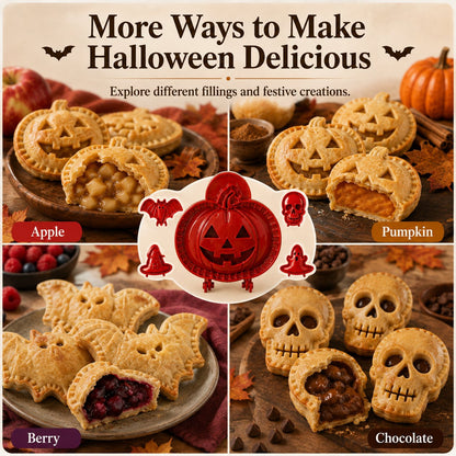 🎃 8-delige set mini-taartvormpjes voor Halloween