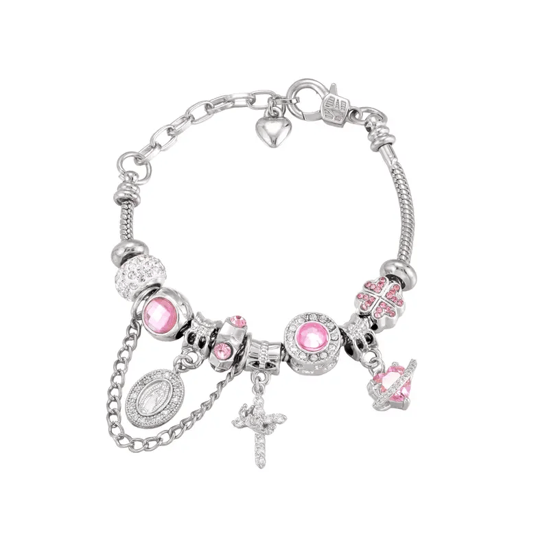 ✨Goud- en zilverkleurige Aurora-armband met slangenketting en meerdere elementen