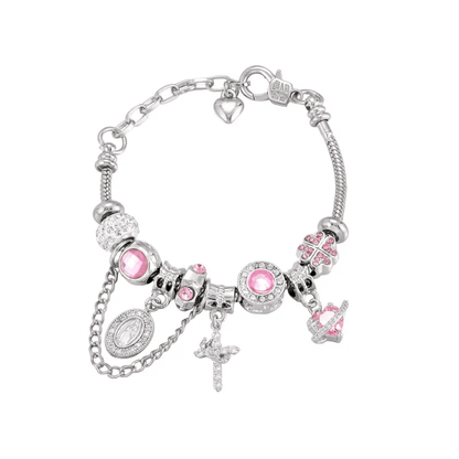 ✨Goud- en zilverkleurige Aurora-armband met slangenketting en meerdere elementen