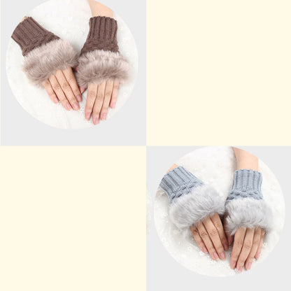 💕KOOP 1 KRIJG 1 GRATIS🔥 Fuzzy Zacht Gebreide Warme Vingerloze Handschoenen