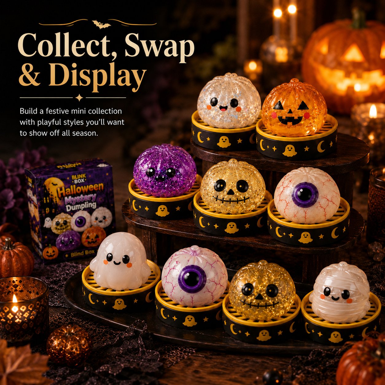 Halloween Verrassings Speelgoed Set – Schattig, Zacht & Leuk 🎃👻✨