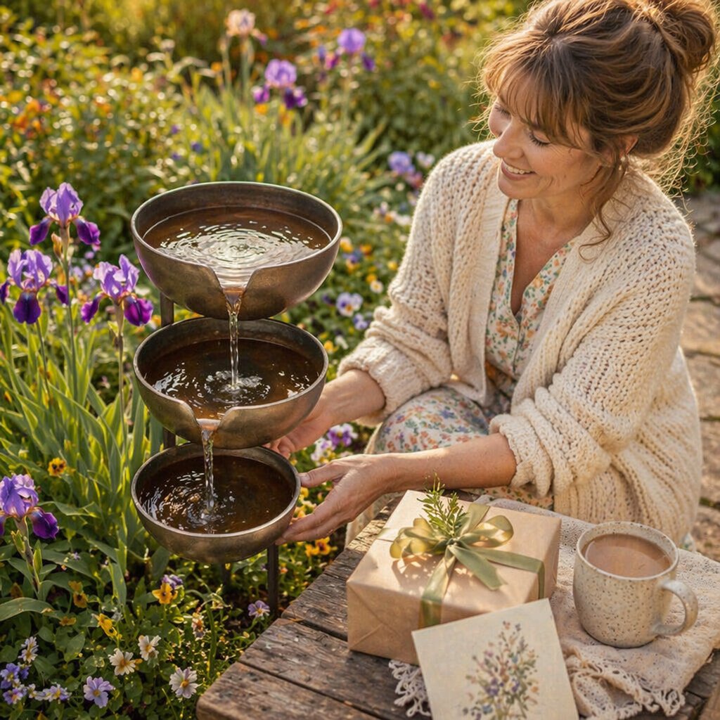 🔥Superaanbieding: 50% KORTING🔥Breng je tuin weer tot leven – Rustgevend, trapsgewijs regenopvangbad voor vogels, om tuindieren te verwelkomen🌿🐦