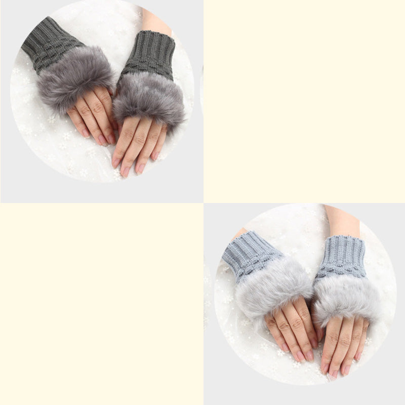 💕KOOP 1 KRIJG 1 GRATIS🔥 Fuzzy Zacht Gebreide Warme Vingerloze Handschoenen