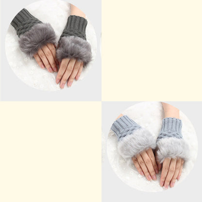 💕KOOP 1 KRIJG 1 GRATIS🔥 Fuzzy Zacht Gebreide Warme Vingerloze Handschoenen
