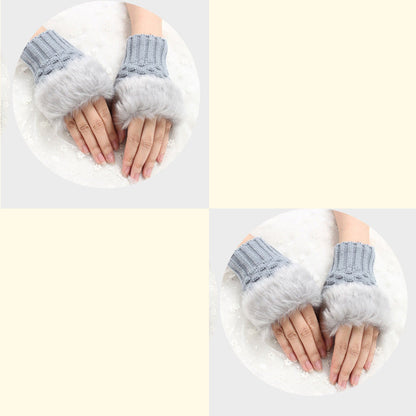 💕KOOP 1 KRIJG 1 GRATIS🔥 Fuzzy Zacht Gebreide Warme Vingerloze Handschoenen