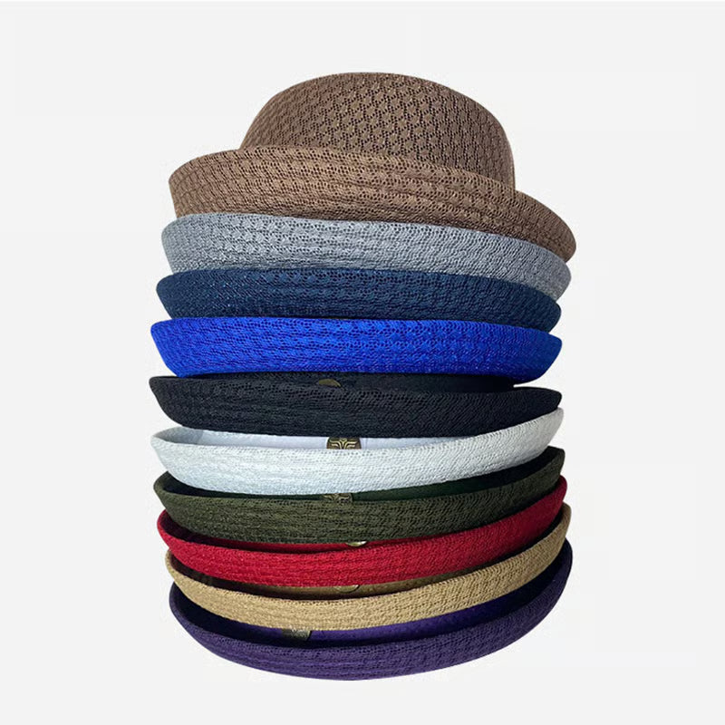 Blijf Koel & Stijlvol met deze Trendy Mesh Pork Pie Hoed! 🧢🌬️✨