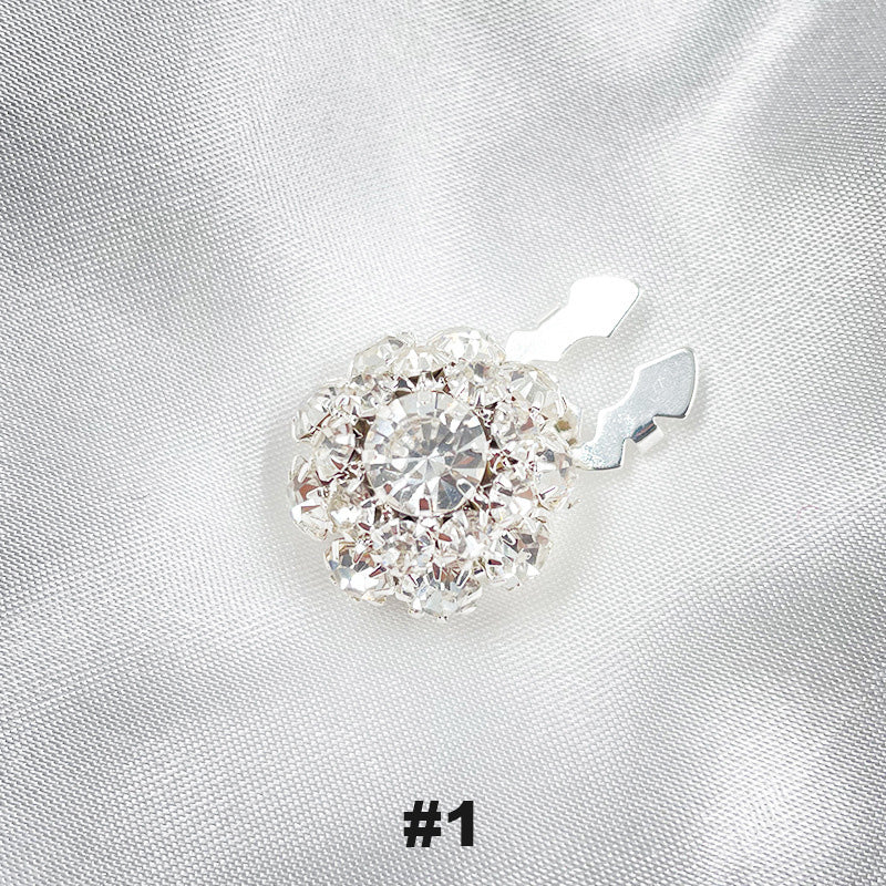 Gebloemde diamanten mouwknopen