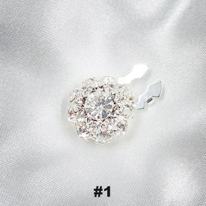 Gebloemde diamanten mouwknopen