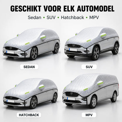 🌞❄️ Universele Auto Voorruithoes – Minder Hitte in de Zomer, Minder IJs in de Winter!