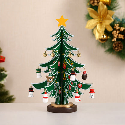 🎄 Zelfgemaakte houten kerstboomversiering
