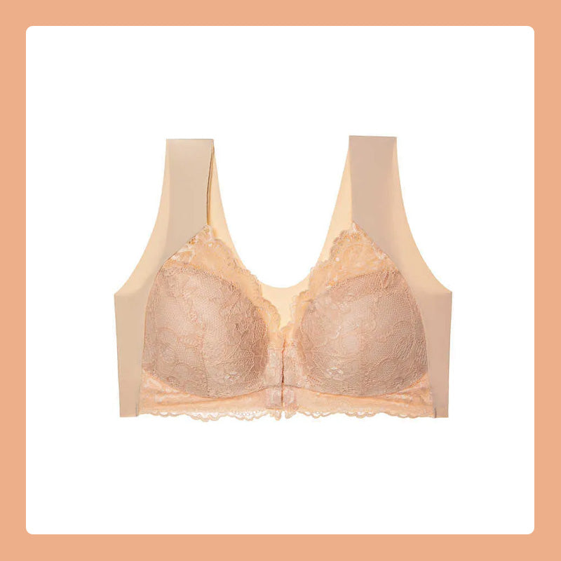 Voorste knoop dunne beha kant sexy lingerie