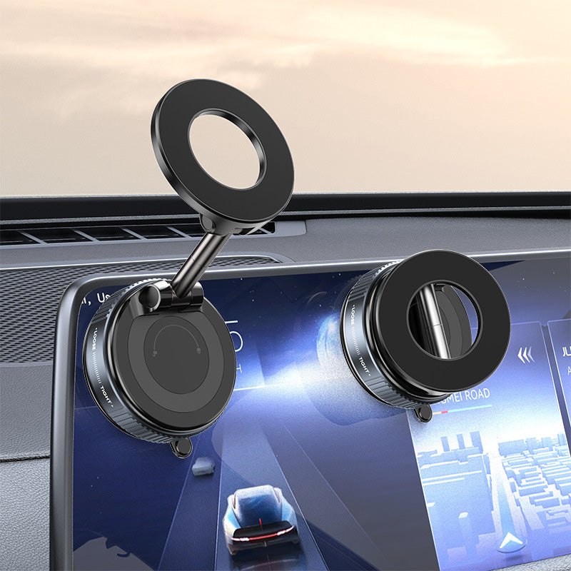 Vacuüm roterende magnetische houder voor autotelefoon