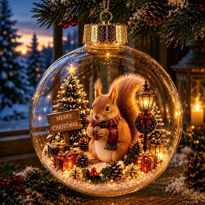 🎄🐻 Animalen Kerstsneeuwbol – Een Betoverend Wintertafereel Voor Thuis! ❄️✨
