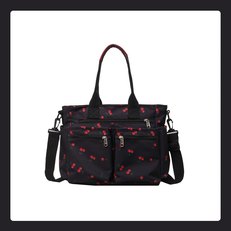 🍒Draagtas met kersenprint