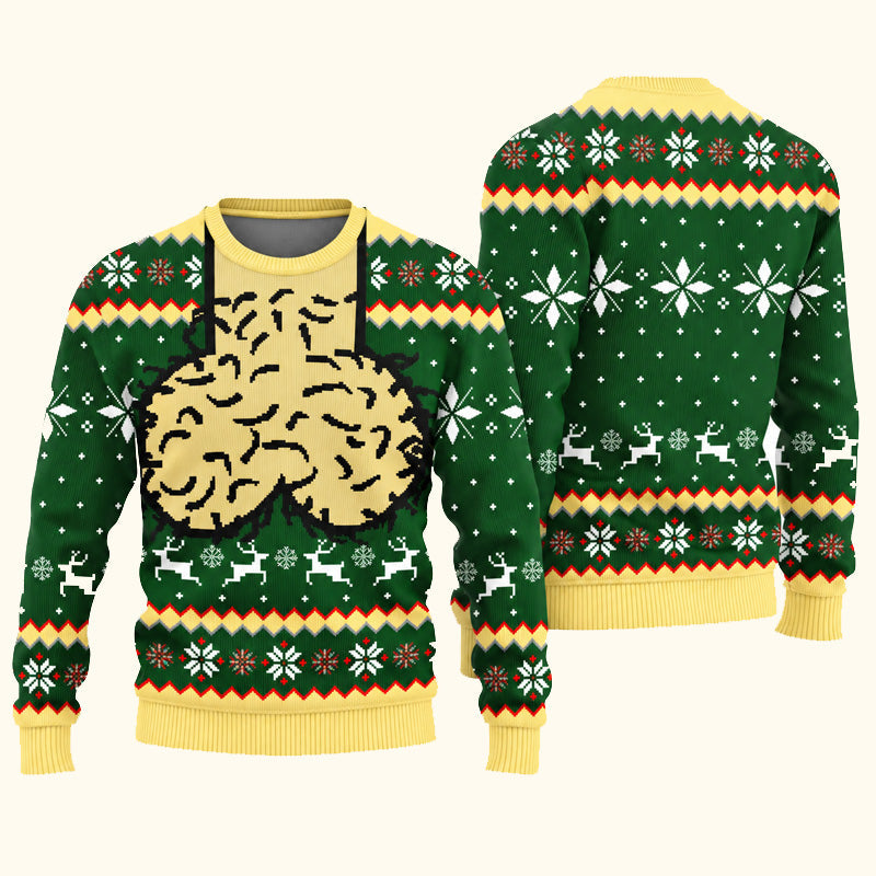 🎄 3D-kersttrui in ‘ugly’-stijl | Grappige, originele feesttrui