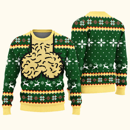 🎄 3D-kersttrui in ‘ugly’-stijl | Grappige, originele feesttrui