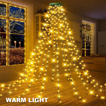 🎄LED Ring Vijfpuntige Ster Kerstboomverlichting 🎄