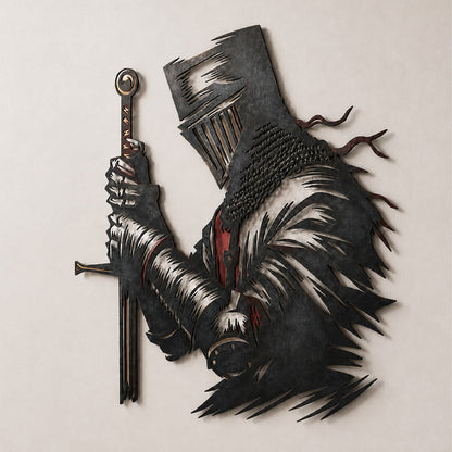 ⚔️Middeleeuwse ridder-wanddecoratie – De bewakingsridder