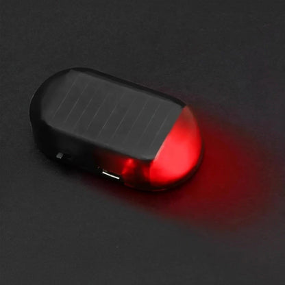 Solar-Powered Car Anti-Theft Warning Light with LED Flash