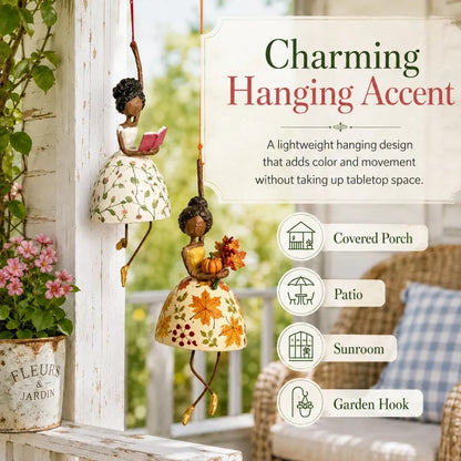 💃🌸 Laat je ruimte dansen — Speels hangend ornament met dansende dame
