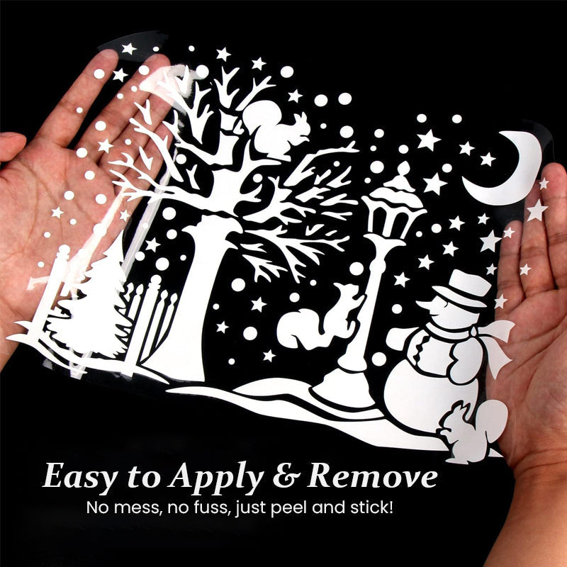 Christmas Village Window Decals