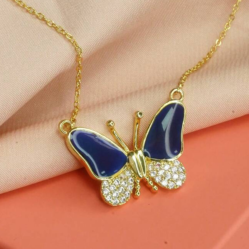 🦋Kleur veranderende vlinder ketting