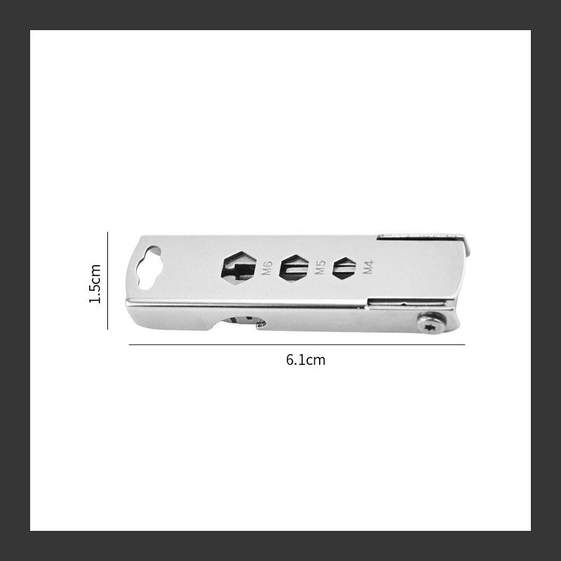 Multifunctionele mini kaartuitwerper sleutelhanger