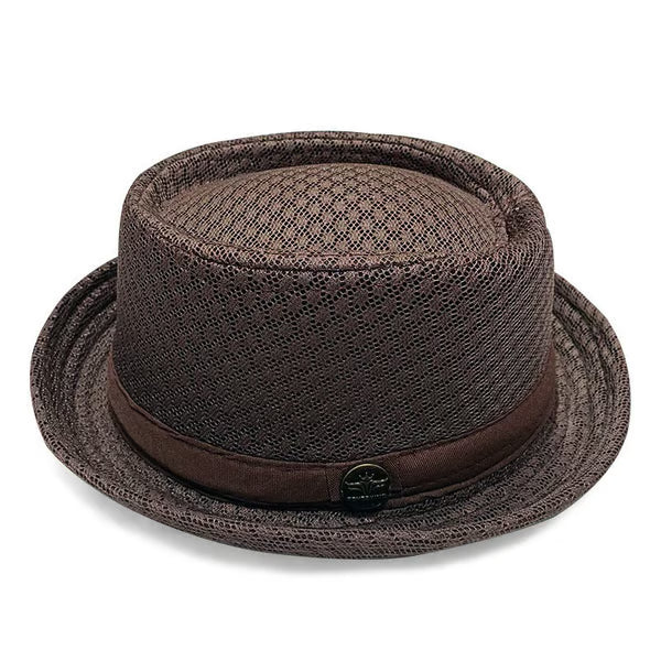 Blijf Koel & Stijlvol met deze Trendy Mesh Pork Pie Hoed! 🧢🌬️✨