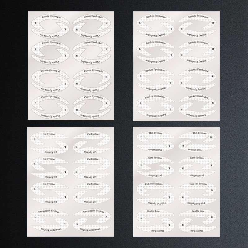 Stickers voor oogschaduw/eyeliner make-up sjabloon