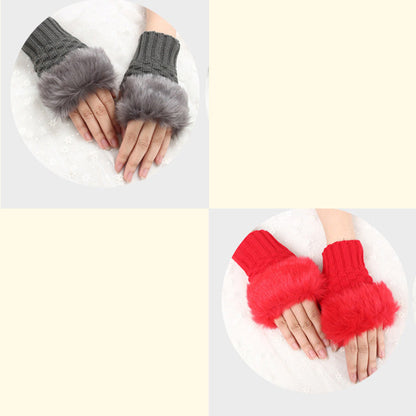 💕KOOP 1 KRIJG 1 GRATIS🔥 Fuzzy Zacht Gebreide Warme Vingerloze Handschoenen