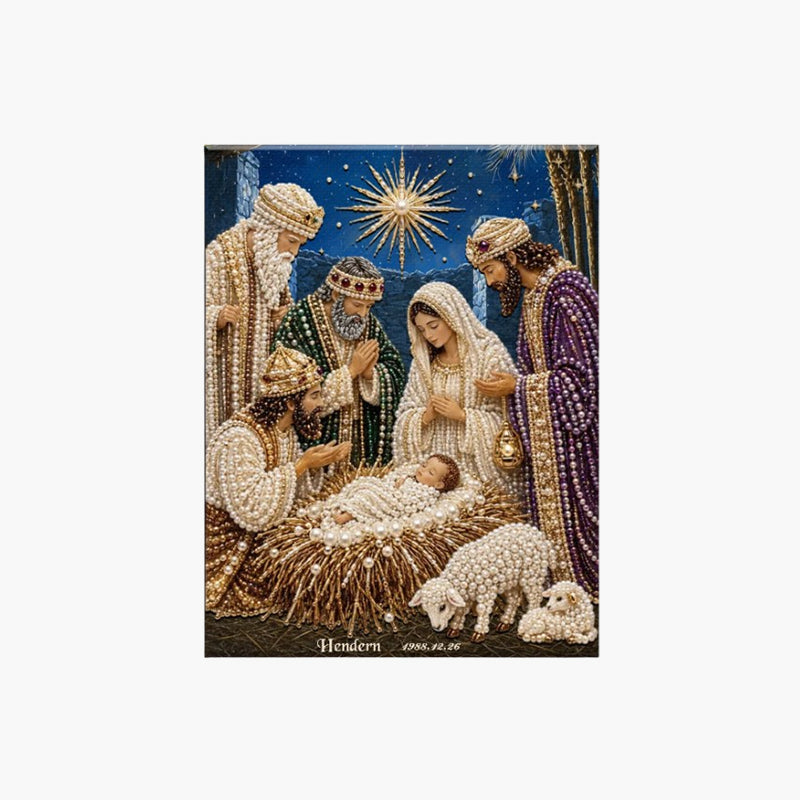 ✨🙏 Diamond Painting Kit met Kerststal | Jezus Christus Kerst Geloof Kunstdecoratie 💎🎄