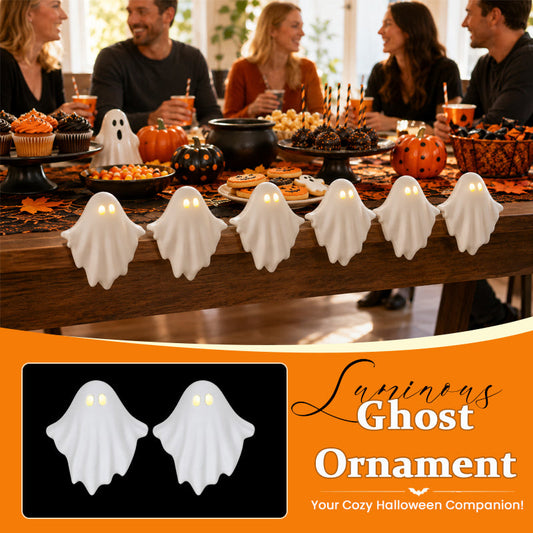 👻✨ Lichtgevend spookje als decoratie — breng alvast een gezellige Halloween-sfeer in huis! 🕯️🎃