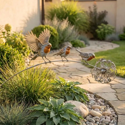 Liefdevolle Roodborst Tuinsteker – Herinnering & Rust in je Tuin 🕊️🌿💫