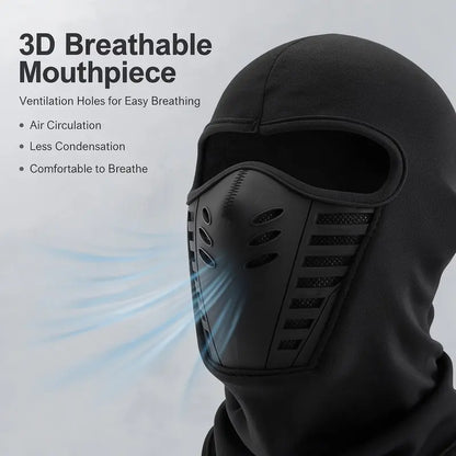Unisex fleece-skimasker dat het hele gezicht bedekt – winddicht, anti-condens, zachte sport- en outdoormuts 🧣