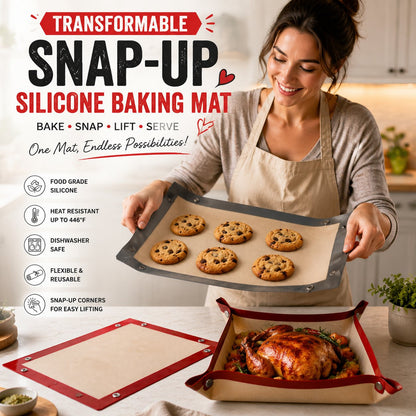 🍕🔥 Veranderbare Siliconen Bakmat – Van Bakmat Naar Bakmand In Enkele Seconden! ✨