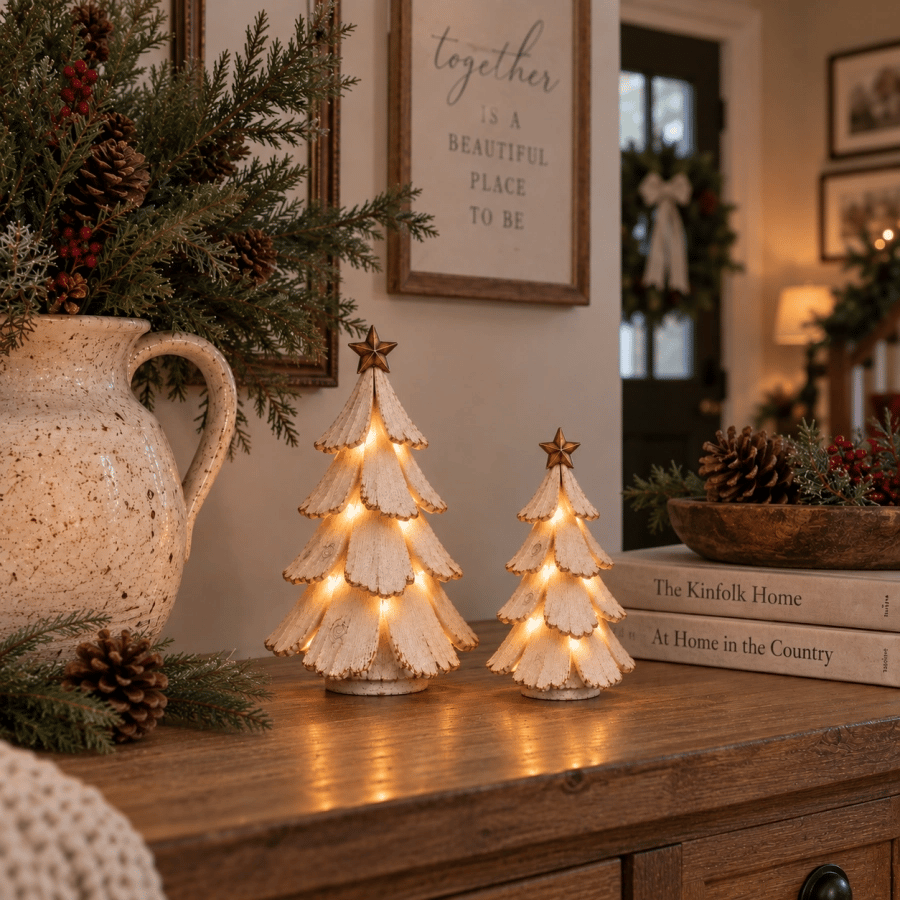 🎄✨ Vintage LED Kerstboom – Breng Nostalgie Tot Leven! 💡