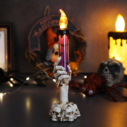 🕯️LED-kaarsdecoratie in de vorm van een spookhand voor Halloween
