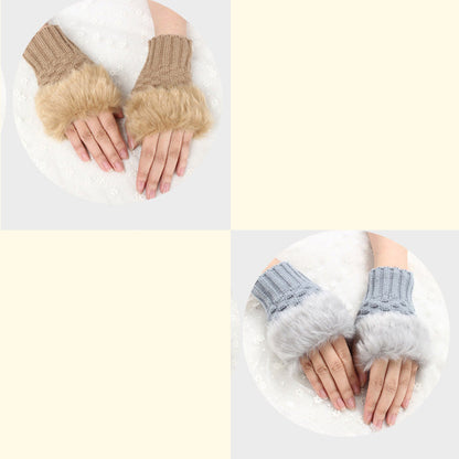 💕KOOP 1 KRIJG 1 GRATIS🔥 Fuzzy Zacht Gebreide Warme Vingerloze Handschoenen